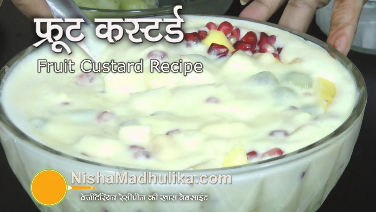 Fruit Custard recipe – Fruit Salad with Custard