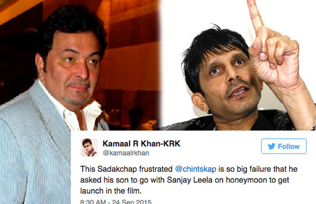 It’s An Ugly Twitter War! Rishi Kapoor Threatens KRK
