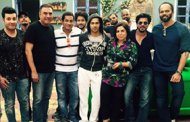 Snapped: Shah Rukh Khan And Varun Dhawan Bonding On Dilwale Sets