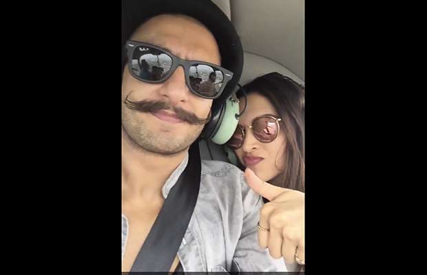 Watch: Ranveer Singh And Deepika Padukone’s Chopper Ride To Bajirao Mastani’s Gajanana Song Launch Journey