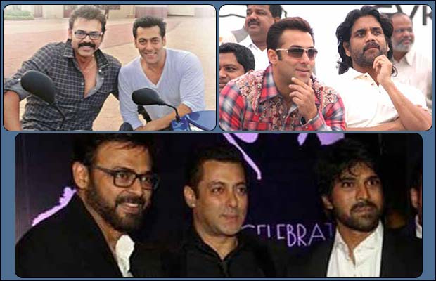 Unseen Photos Of Salman Khan With South Superstars