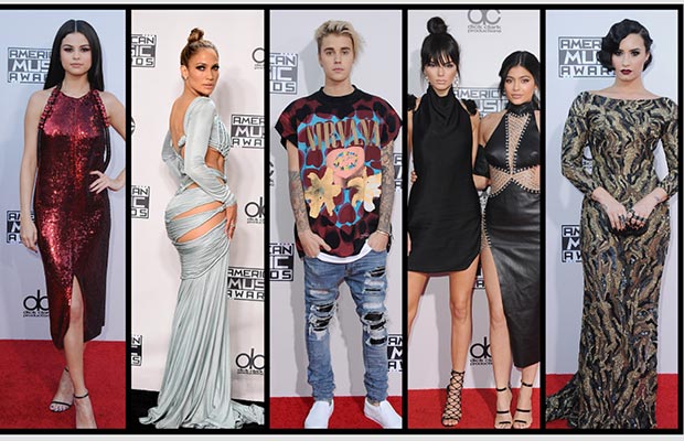 American Music Awards 2015 Red Carpet: Selena Gomez, Justin Bieber And Others