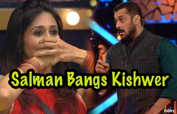 EXCLUSIVE Bigg Boss 9 Weekend Special: Salman Khan Bangs Kishwer For Spitting