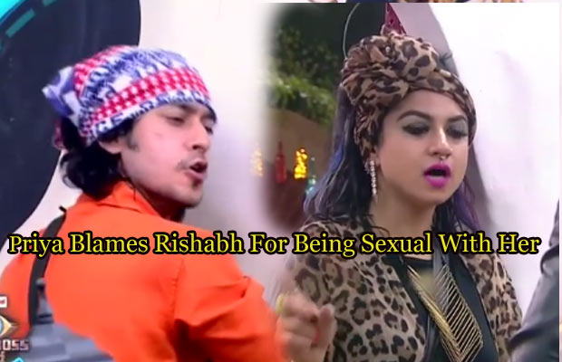 Shocking Bigg Boss 9: Priya Malik Blames Rishabh Sinha For Being Se**** With Her!