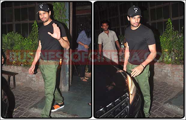 Sidharth Malhotra Was Caught Leaving The Restaurant With?
