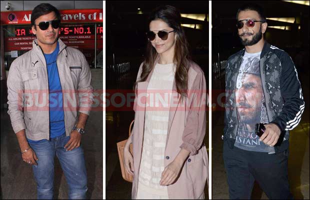 Airport Spotting: Ranveer Singh, Deepika Padukone And Vivek Oberoi Snapped!