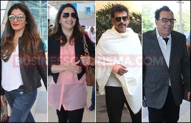 Airport Spotting: Raveena Tandon, Madhuri Dixit, Dharmendra And Others Snapped!