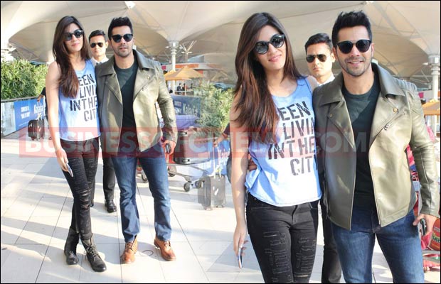 Dilwale Duo Kriti Sanon And Varun Dhawan Clicked At Their Stylish Best