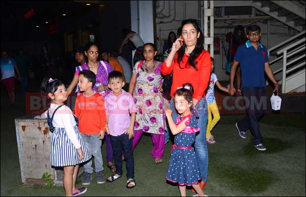 Spotted : Manyata Dutt With Kids Iqra And Shahraan
