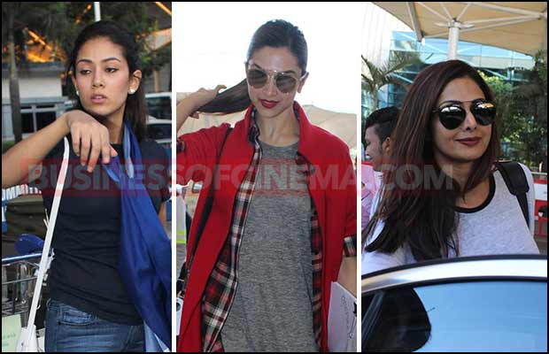 Airport Spotting: Deepika Padukone, Mira Rajput And Sridevi Snapped!