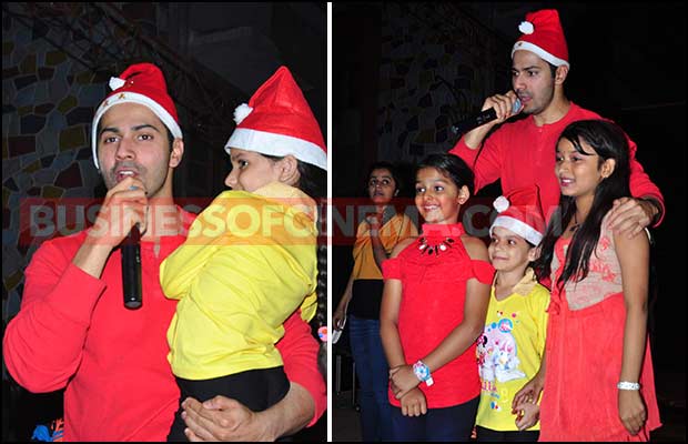 Photos: Varun Dhawan Gave Some Kids A Surprise Visit On Christmas!