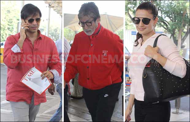 Airport Spotting: Amitabh Bachchan, Ameesha Patel And Vivek Oberoi Snapped