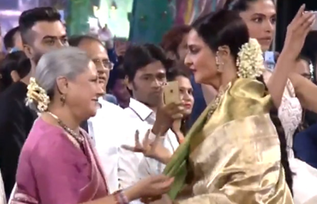Video Of The Day: Rekha Hugs Jaya Bachchan As Amitabh Bachchan Wins The Award!