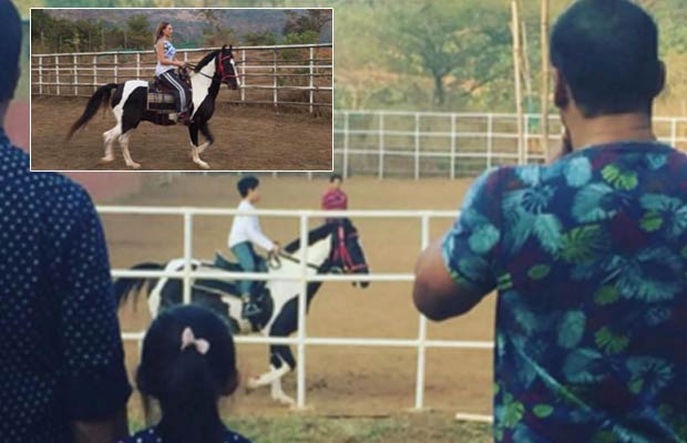 Spotted: Iulia Vantur Riding Salman Khan’s Horse At His Farmhouse