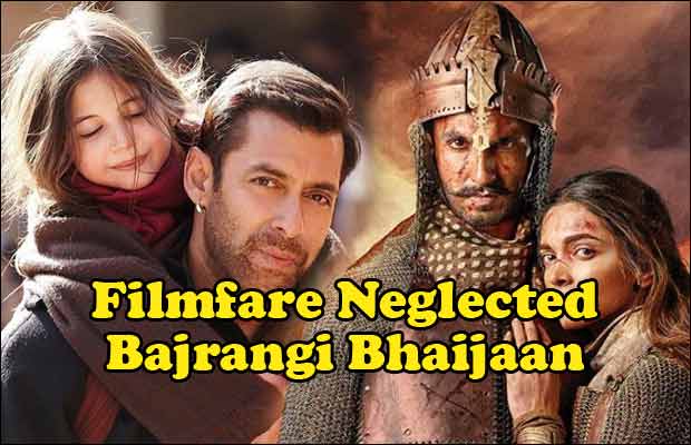 Twitterati SLAMS Filmfare Awards For Awarding Bajirao Mastani And Not Salman Khan’s For Bajrangi Bhaijaan!