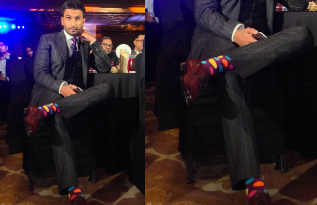 Stylish Or Weird: Ranveer Singh In Multicolored Polka Dotted Socks And Dapper Suit!