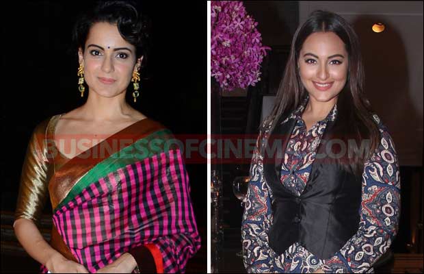 Trendy Or Not: Kangana Ranaut Goes Traditional, Sonakshi Sinha Opts For Western Look!