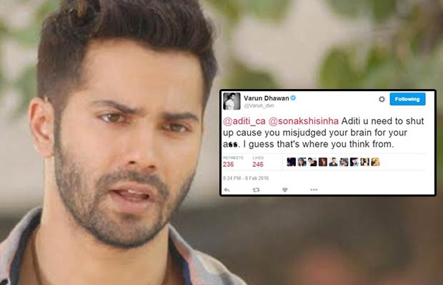 Varun Dhawan Apologises For Abusive Comment To A CREEP Twitter Troll While Defending Sonakshi Sinha