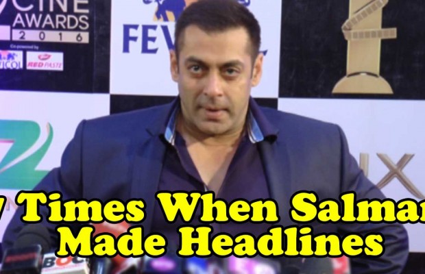 Watch: 7 Times When Salman Khan Made Headlines At Zee Cine Awards