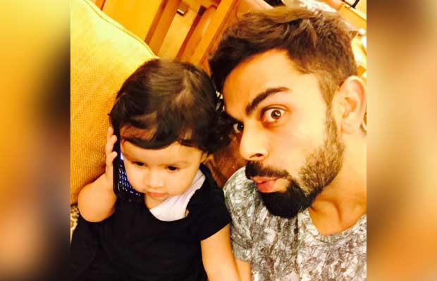 Virat Kohli’s Selfie With Dhoni’s Daughter Zeeva Looks So Cute !