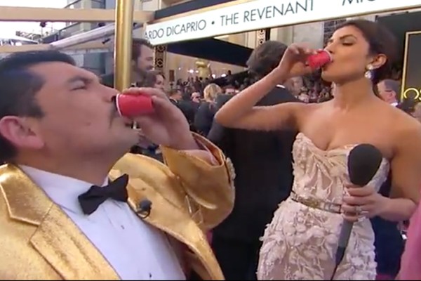 Watch: Priyanka Chopra’s Reaction After Having A Tequila Shot Before The Oscars