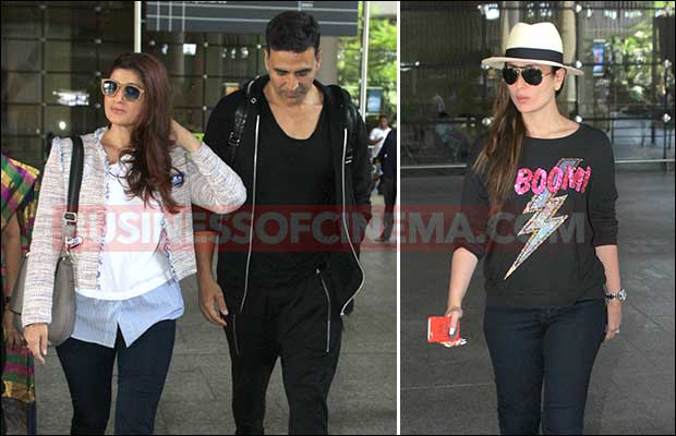 Twinkle, Akshay Kumar & Kareena Kapoor Khan Snapped At Airport