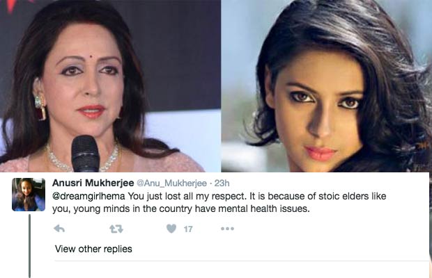 Twitteraties Lashed Out On Hema Malini For Her Insensitive Tweets On Pratyusha Banerjee