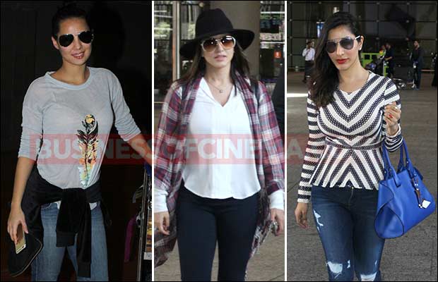 Sunny Leone, Anupam Kher, Rochelle Rao And Sophie Choudry Snapped At Airport