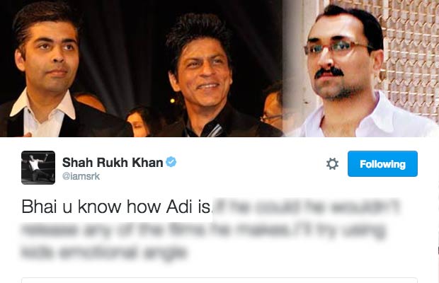 Lol! Karan Johar And Shah Rukh Khan Target Aditya Chopra In The Funniest Way