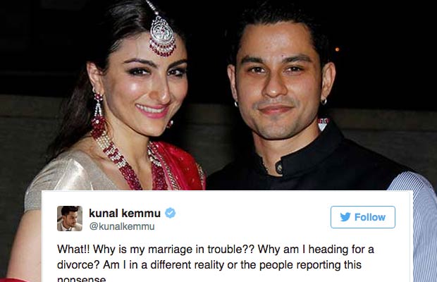 Kunal Kemmu Makes Divorce Rumours Declaration With Soha Ali Khan In Salman Khan Style