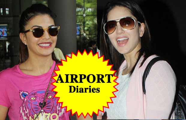 Spotted: Akshay Kumar, Jacqueline Fernandez And Sunny Leone Arrive At Mumbai Airport!