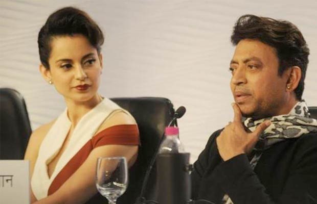 OMG! Here Is What Irrfan Khan Said When Asked About Working With Kangana Ranaut!