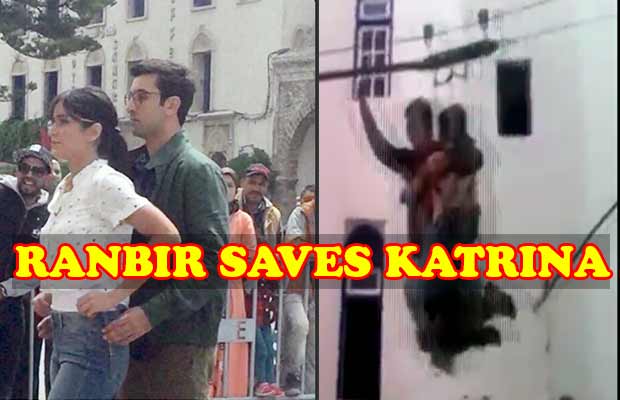 Leaked Video: Ranbir Kapoor Saves A Distressed Katrina Kaif On Sets Of Jagga Jasoos
