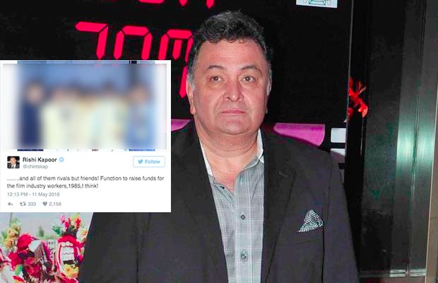 Rishi Kapoor Does It Again, Shares Throwback Picture Of His Rivals But Friends!