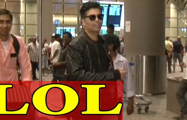 Watch LOL! Karan Johar Runs At Airport Like Crazy