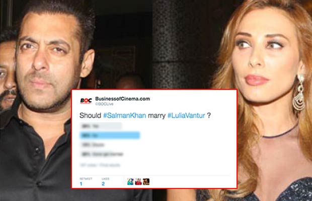 Poll Results! Salman Khan Should Marry Iulia Vantur?