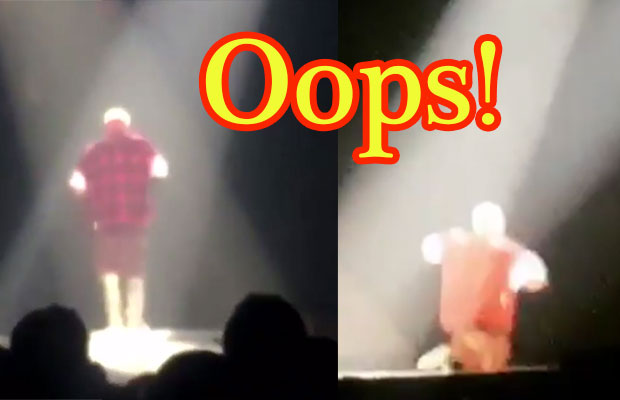 OMG! Justin Bieber’s Epic Fall Is Hilarious! – Watch Video