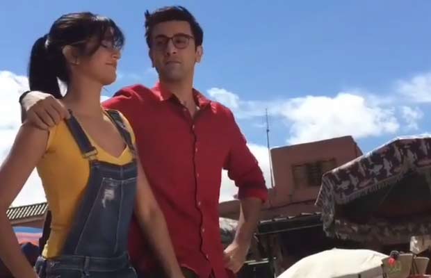 Aww! Cute Moment Between Ranbir Kapoor And Katrina Kaif On Jagga Jasoos Sets