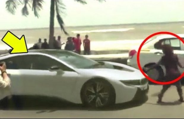 Watch: Shah Rukh Khan Attacked By A Beggar While Driving His New BMW Car