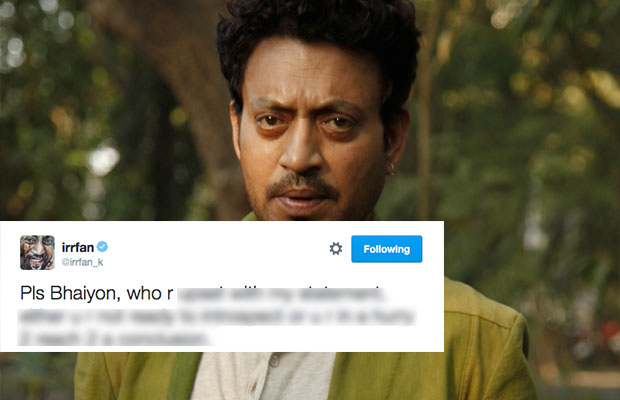 Irrfan Khan Speaks Up On His Controversy Following Remarks On Muharram