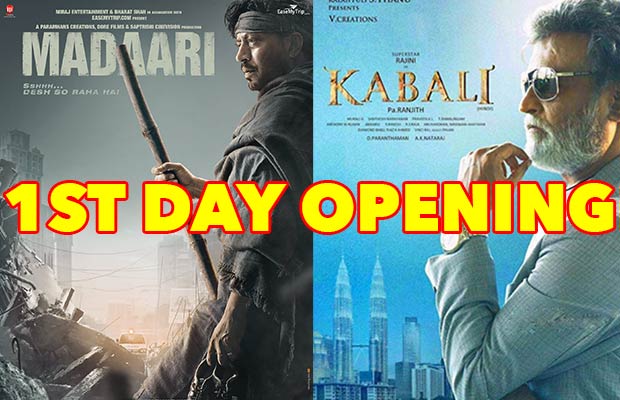 Box Office: Rajinikanth’s Kabali Vs Irrfan Khan’s Madaari First Day Opening