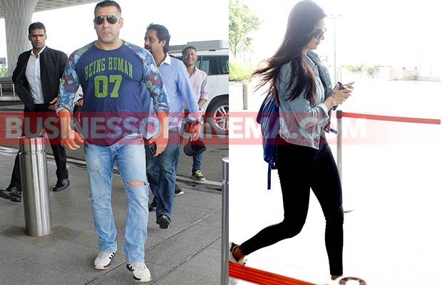 Airport Diaries: Salman Khan And Katrina Kaif Walk In Style!