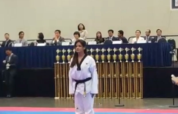 Neetu Chandra Was Chief Guest At the Korean Ambassador’s Korus Taekwondo Championship!