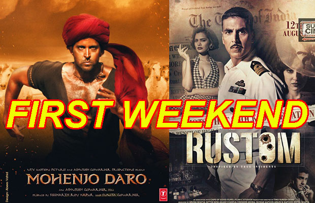 Box Office: Akshay Kumar’s Rustom Vs Hrithik Roshan’s Mohenjo Daro First Weekend Collection!