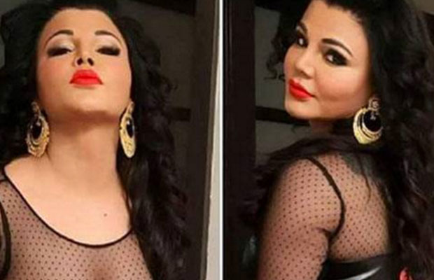 Look Who Is All Over The Dress Of Rakhi Sawant