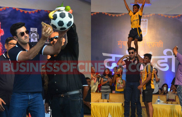 Photos: Ranbir Kapoor Celebrates Football Themed Dahi Handi!