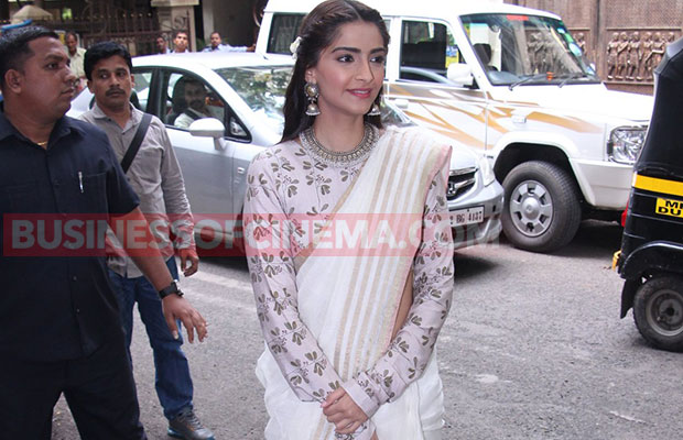 Sonam Kapoor Out-Stands In This White Elegant Saree