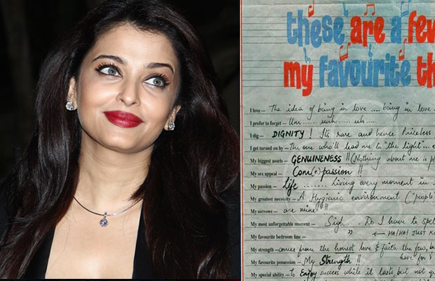 Aishwarya Rai Bachchan’s Old Slam Book Page Is BREAKING THE INTERNET!