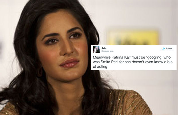 Twitterati Goes BERSERK Over Katrina Kaif Receiving Smita Patil Memorial Award!