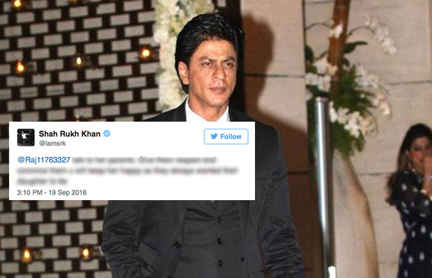 Look How Shah Rukh Khan Advised A Fan On Twitter On How To Convince His Girlfriend’s Parents